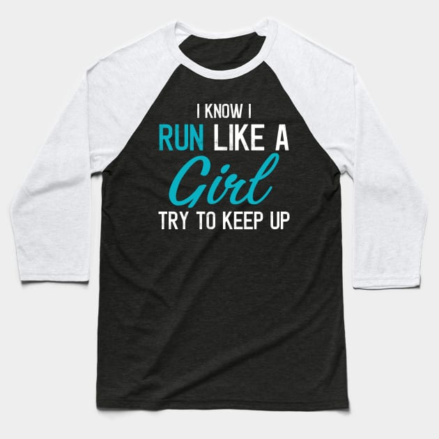 Funny Running Runner Marathon Running Mom Girl Baseball T-Shirt by mrsmitful01